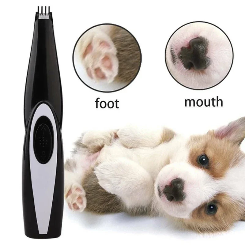 

Low-Noise USB Rechargeable Dog Cat Foot Hair Trimmer Pet Grooming Tool Mini Electrical Hair Clipper Shaving Trimming Machine