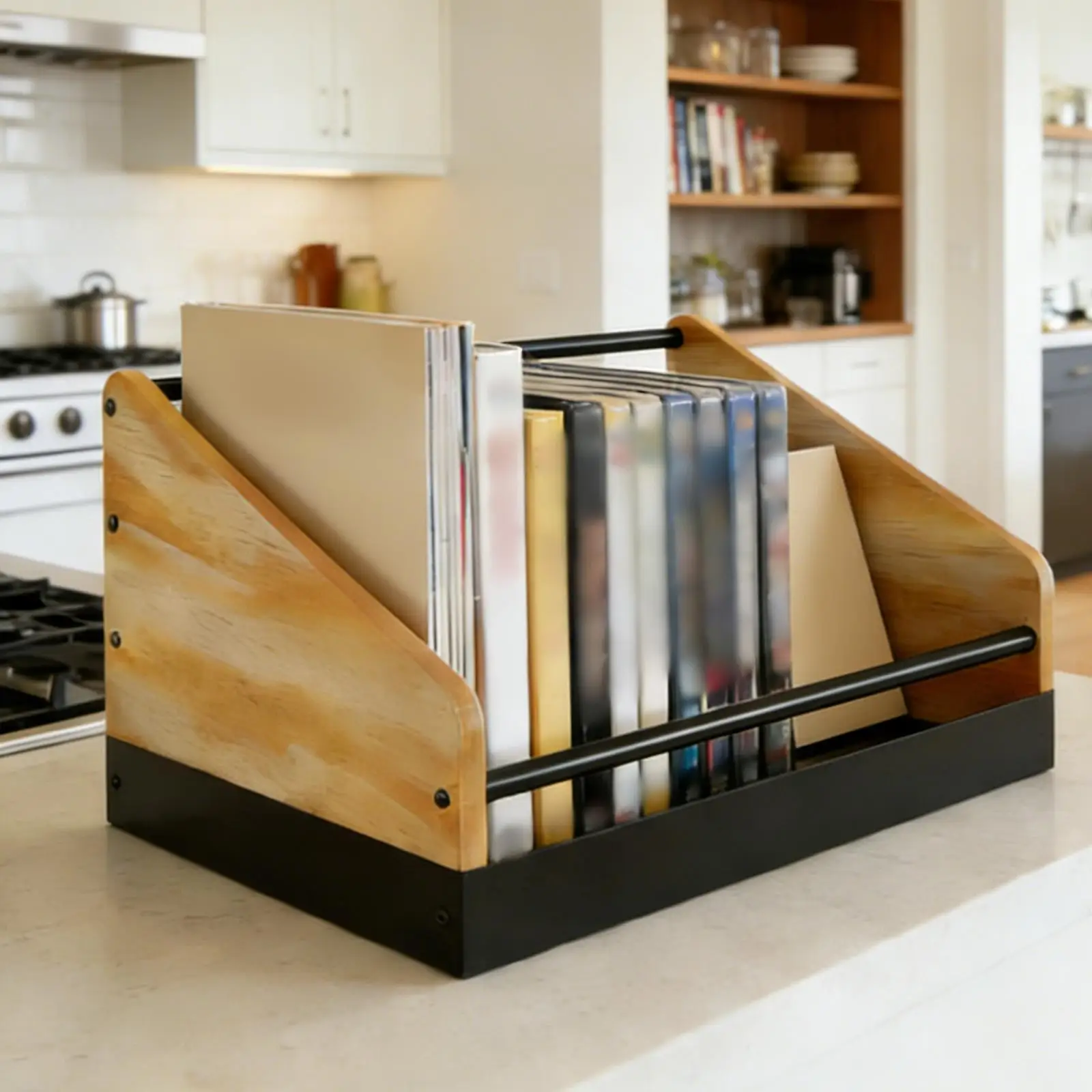 

Подставка для виниловых пластинок, прочная минималистичная полка-органайзер для хранения и демонстрации, универсальный декор для дома