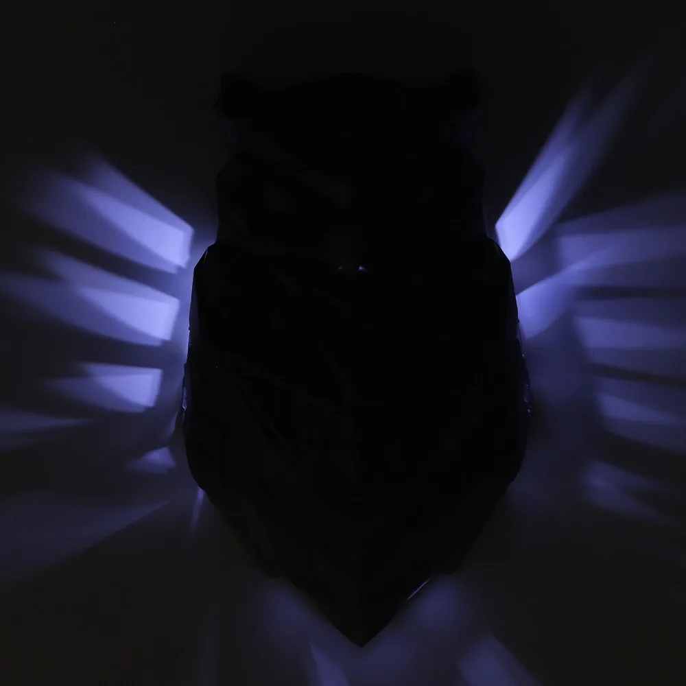 3D Printed 3D Animal Wall Light ABS Material Hanging Type LED Wall Sconce White Light Black Color Animal Wall Lamp Balcony