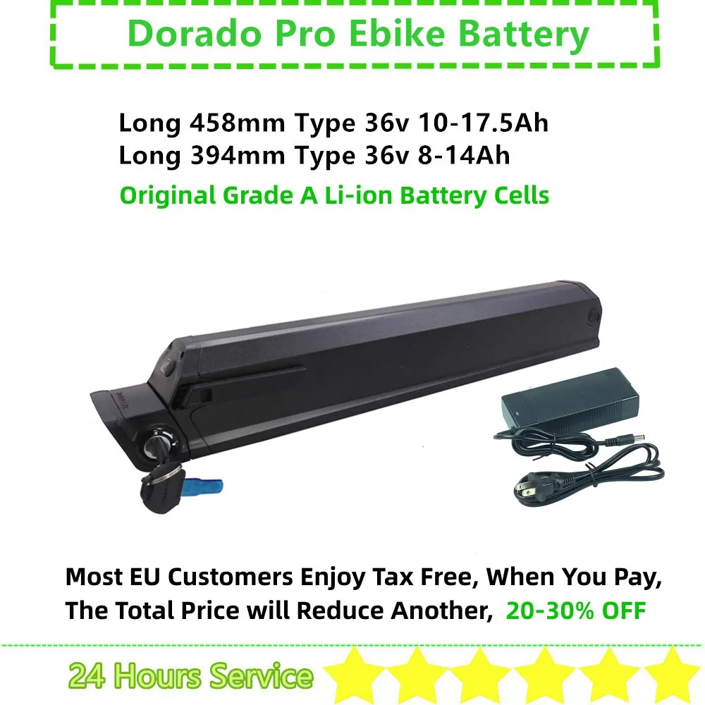 

Original Reention Dorado Pro Ebike Battery 36V 8Ah 10Ah 10.4Ah 12.5Ah 13Ah 17.5Ah for Electro Wheels Telefunken Aufsteiger M920