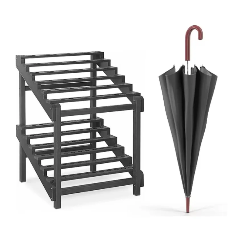 PARSETT Umbrella Rack Holds 40 Umbrella For Golf Driving Range Umbrella Display Stand