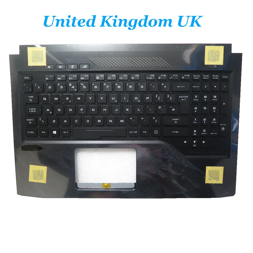 

United Kingdom UK\United States US Laptop PalmRest&keyboard For ASUS GL503VM GL503VM-1D Black top case with Black Backlit