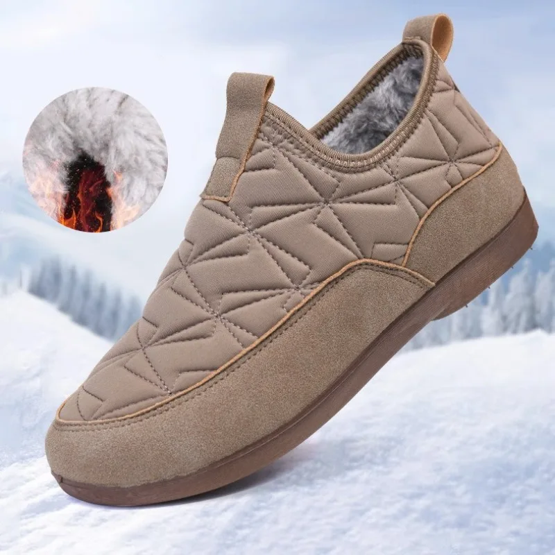 Winter New Simple Lightweight Comfortable Woman Shoes Warm Plush Casual Walking Shoes Fashion Soft Sole Cotton Shoes for Woman