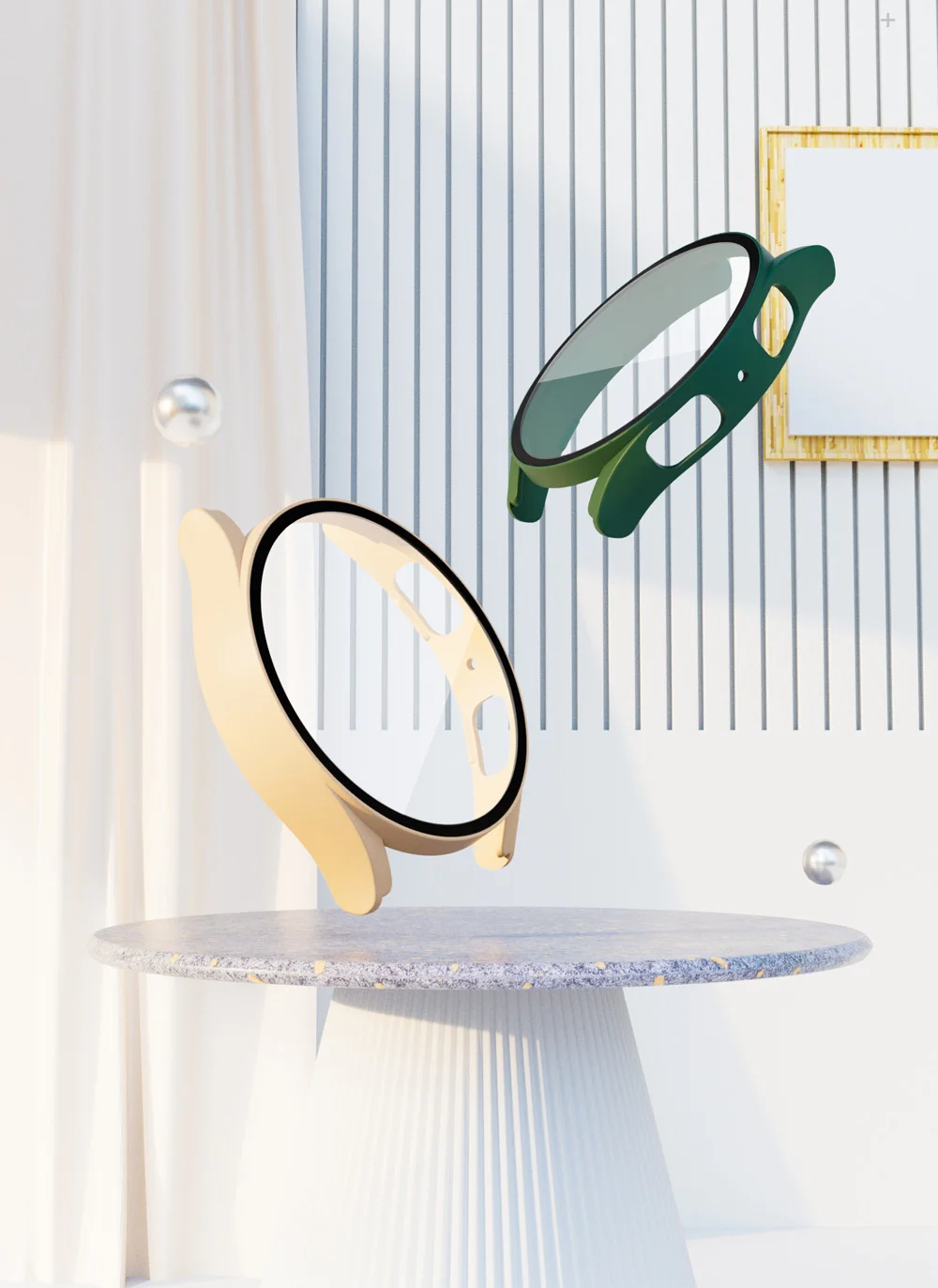 الزجاج + الحال بالنسبة لسامسونج غالاكسي ساعة 5 40 مللي متر 44 مللي متر اكسسوارات الكمبيوتر الوفير غطاء جميع أنحاء حامي الشاشة غالاكسي ساعة 5 برو 45 مللي متر