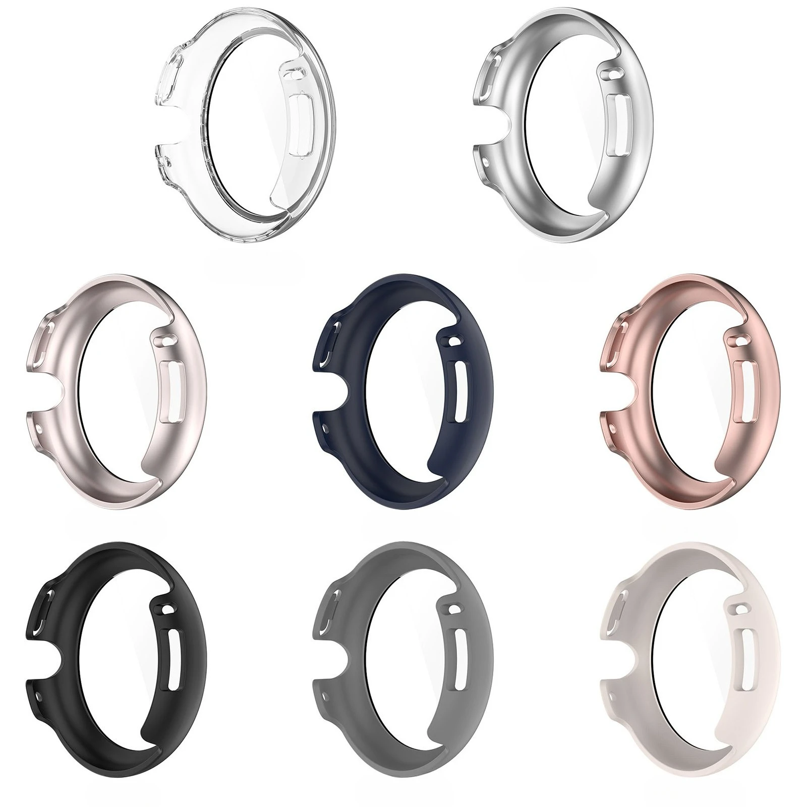 Integriertes Uhrengehäuse und Film für Google Pixel Watch 2, PC-Gehäuse mit gehärtetem Film, integrierter Gehäuseabdeckung