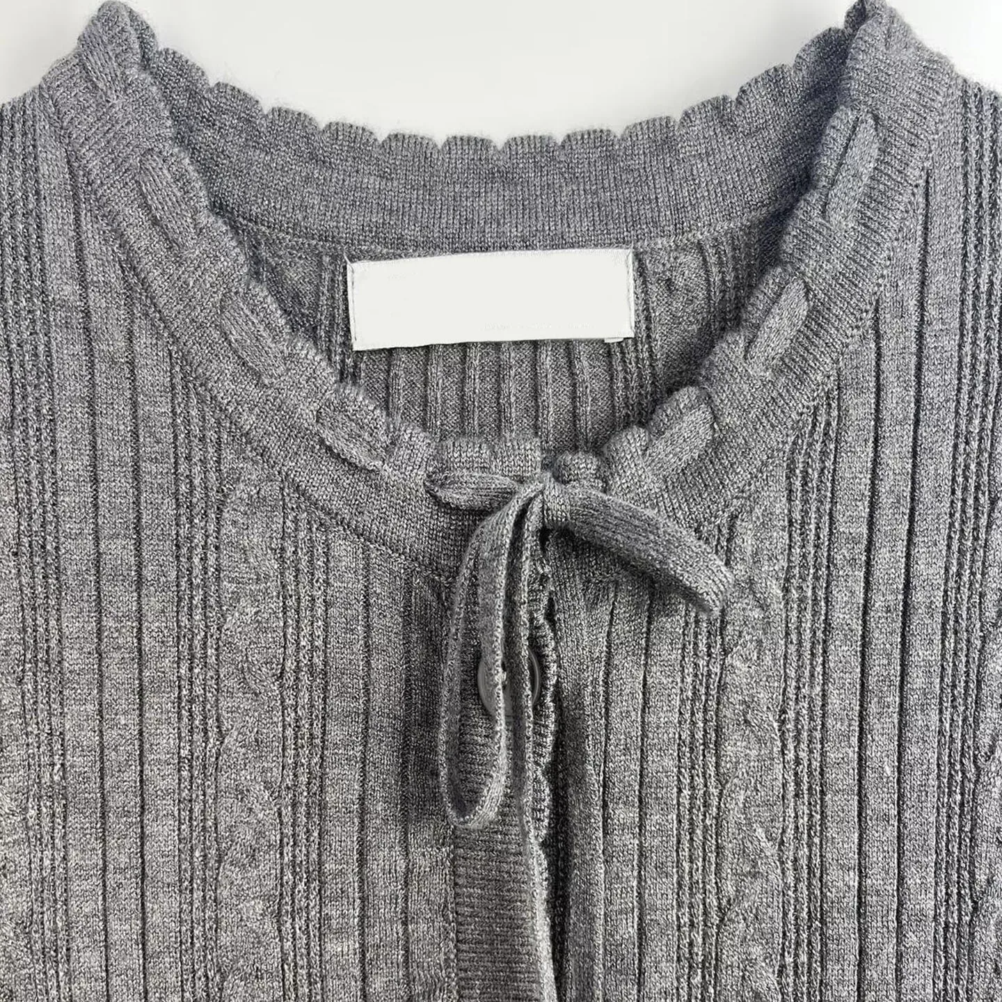 

Summer 2025 New Women's Knitted Ultra-ort Open Cardigan College Sle Polyester Fiber round Ne ort Sve Color