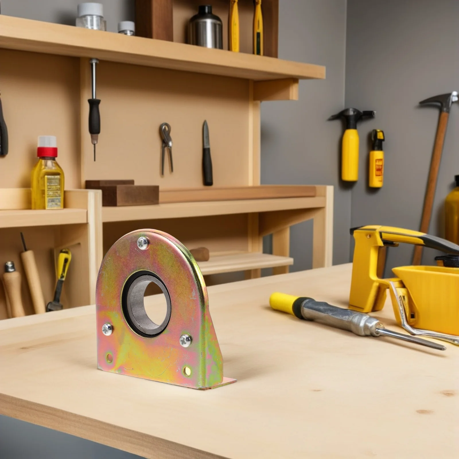 

2Pcs Greenhouse Fan Bearing Housing Iron Stable Support for Ventilation Pulley System Bearing Mount Vent Parts Steel Fan Shaft