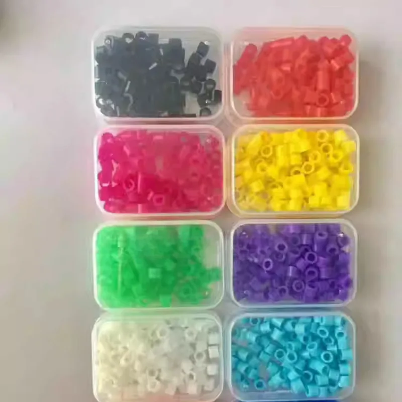 100 Pieces/box Dentistry Encoding Ring Handheld Instrument Mark Distinguishing Circle Silicone Color Recognition Circle Color