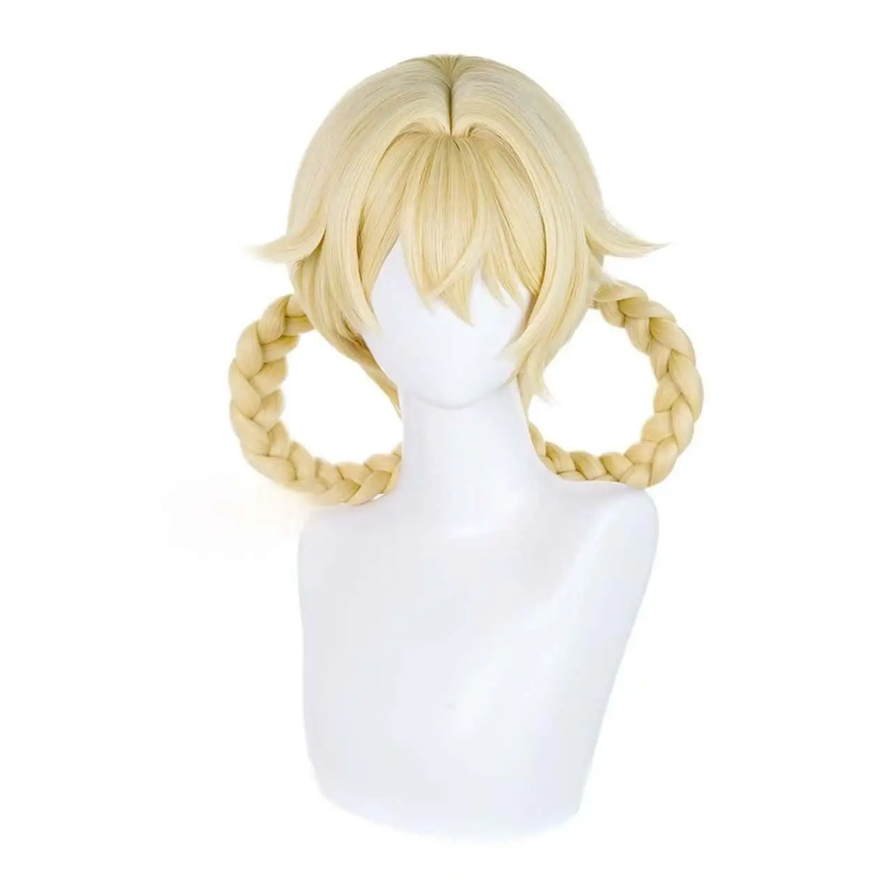 Pelucas de Cosplay Jahoda para mujer, espectáculo de Halloween Genshin Impact, peluca de Cosplay de pelo sintético resistente al calor, peluca Jahoda para fiesta + gorro de peluca