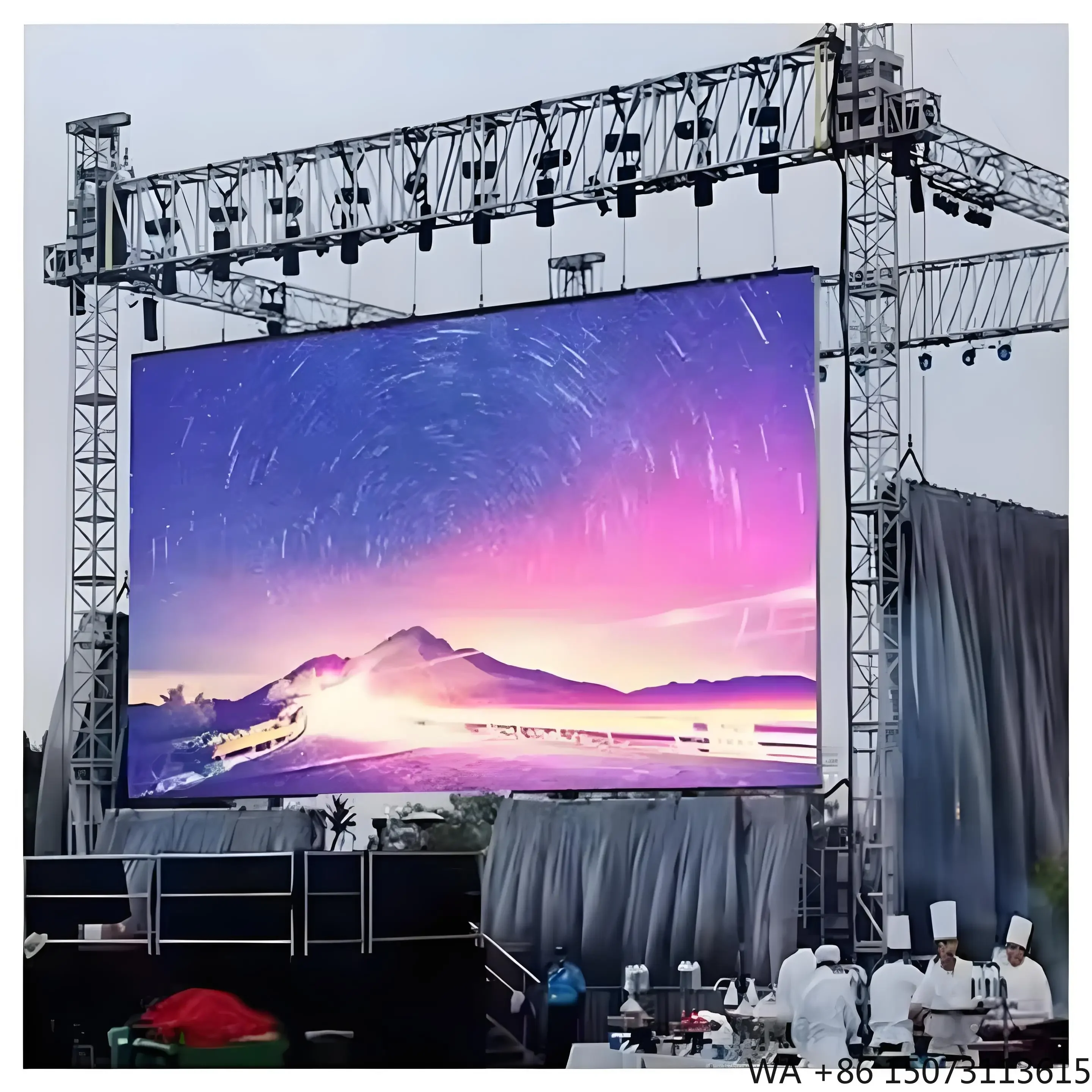 

P2.604 P2.976 Cast Aluminum Outdoor LED Display IP65 Waterproof Rental Billboard for Exhibition