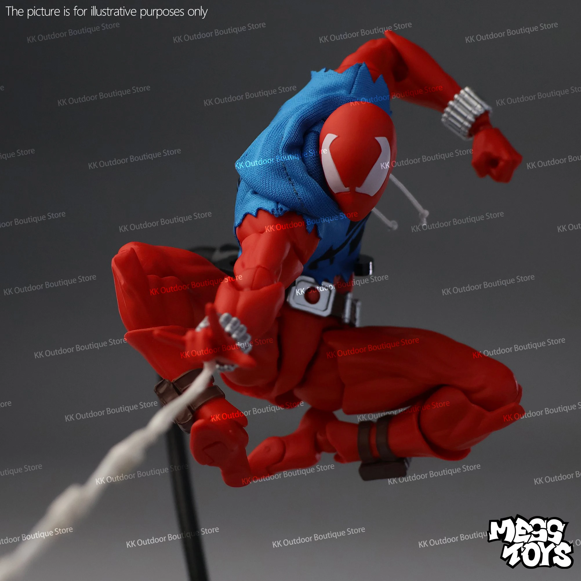 Hot-Nieuwe Puinhoop Speelgoed Scarlet Hero Scarlet Spider Man Messtoys Spiderman Anime Action Figure Beeldje Standbeeld Model Geschenken kinderen Speelgoed