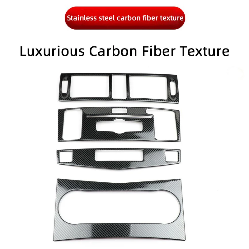 

For Mercedes Benz C Class W204 2007 2008 2009 2010, Car Center Gear Shift Panel CD Water Cup Trim Cover Air outlet Frame Parts