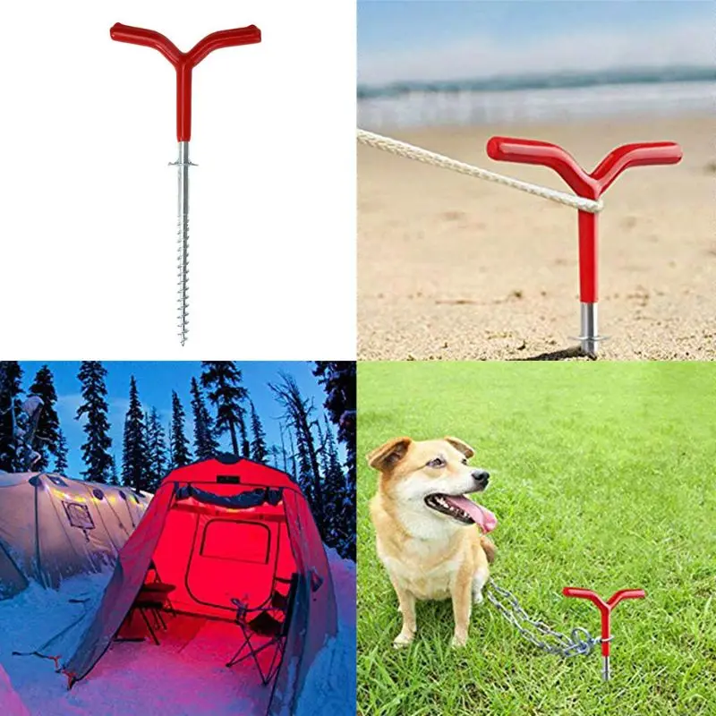 

Tent Stakes,Outdoor Stainless Steel Stakes, Unbreakable Screws, Ground , Available in Beach, Snowfield and Grass