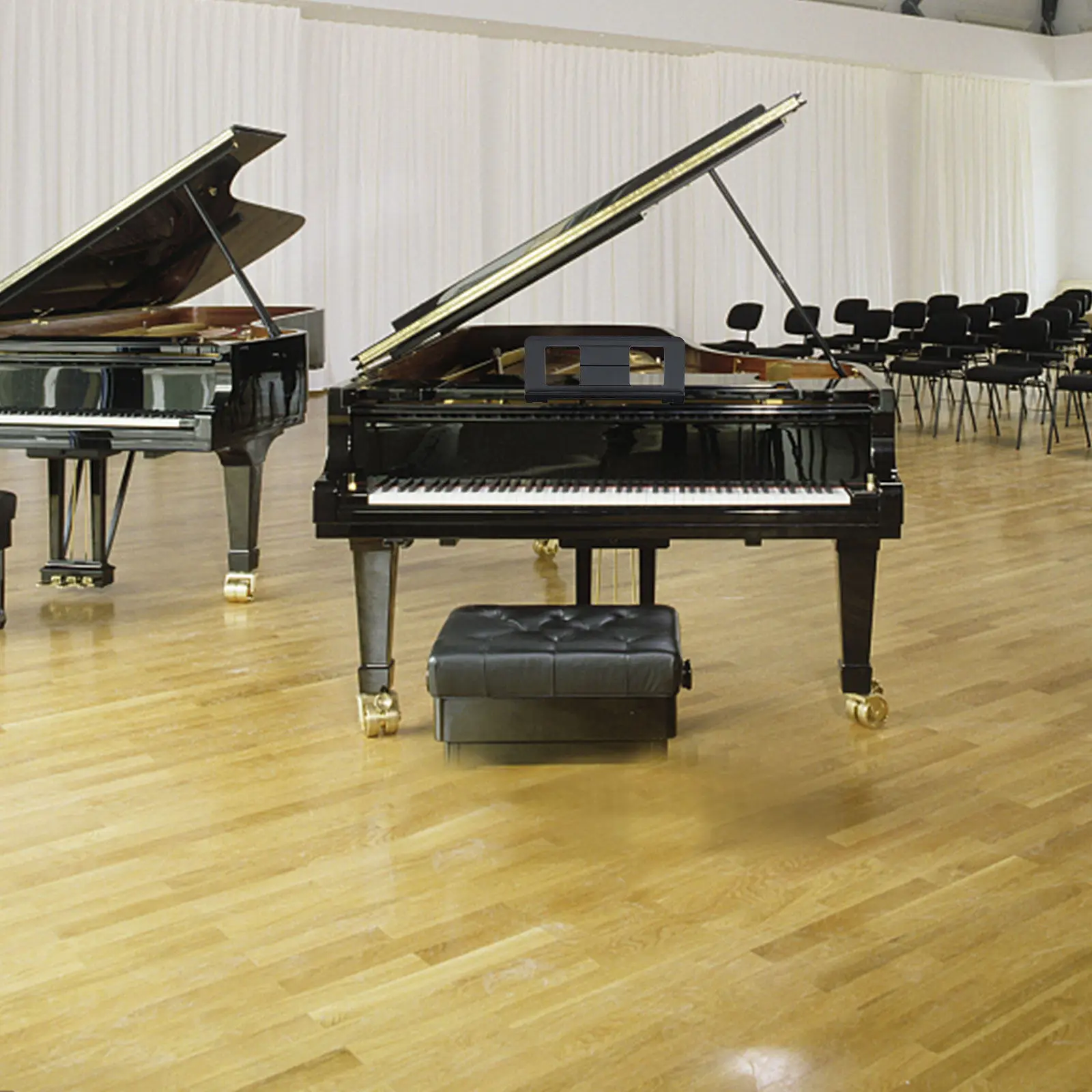 

Electronic Piano Sheet Stand Sturdy ABS Build No Burrs Safe Hands-Free Music Score Holder for Keyboard Instruments Portable