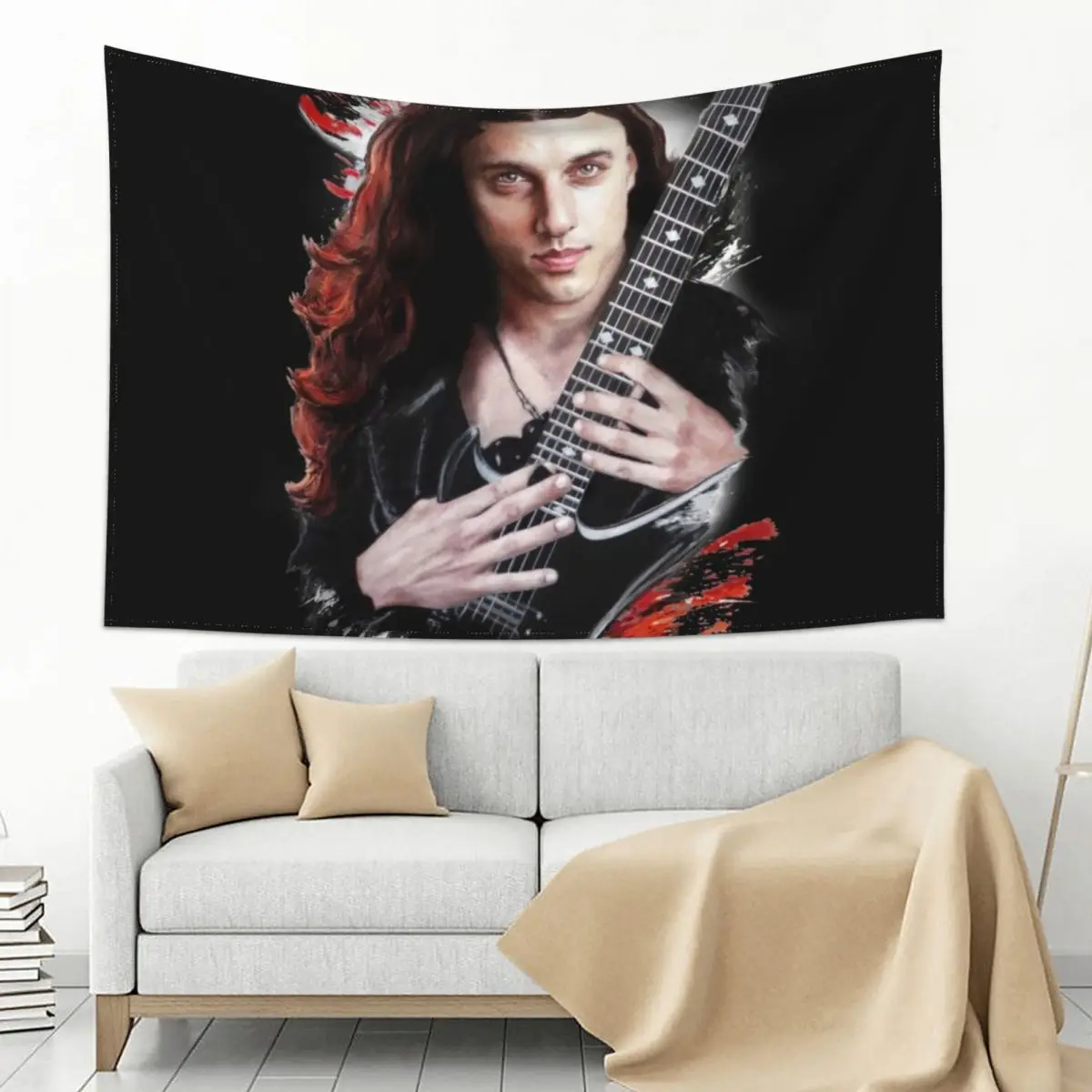 

Chuck Schuldiner Tapestry Wallpapers Home Decor Custom House Decoration Wall Art Tapestry