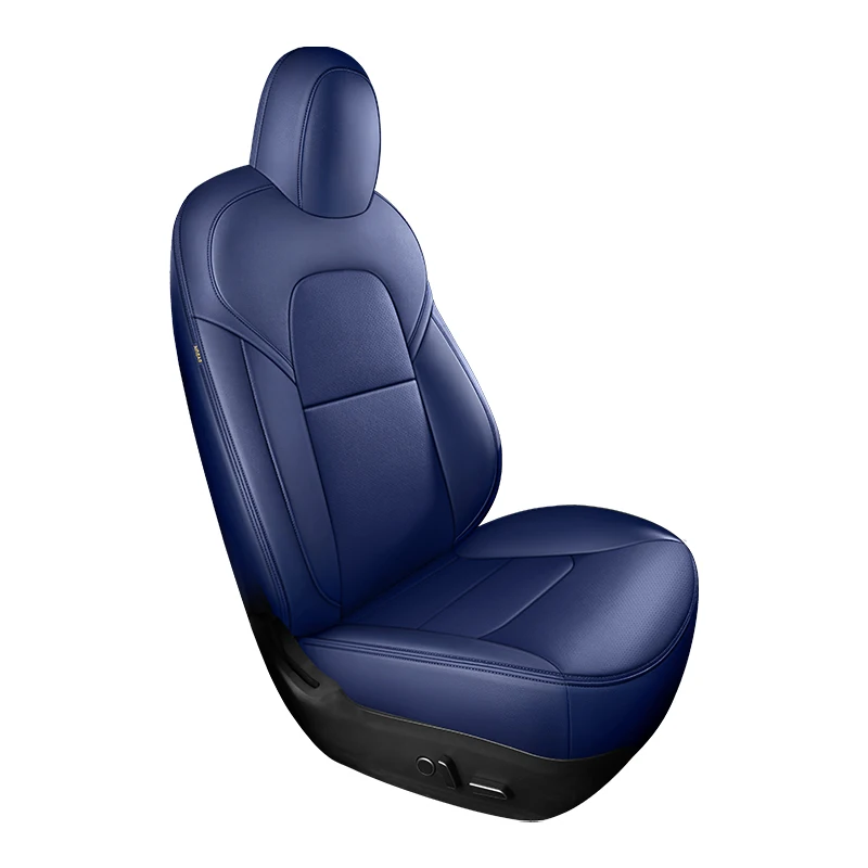 Voor Tesla Model Y Op Maat Gemaakte Autostoelhoes Accessoires Voor Tesla Y 360 Graden Volledig Beklede Duurzame Nappa Lederen Stoelhoes