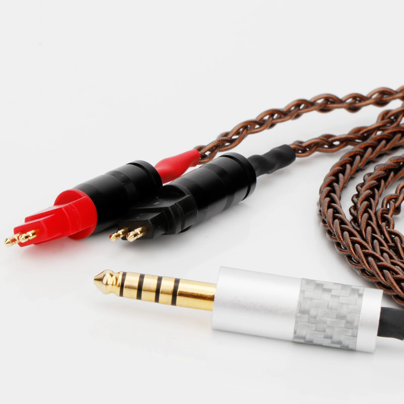 HIFI 16Cores 7N OCC Earphone Cable For Sennheiser HD580 HD600 HD650 HD25 HD660S hd565 hd545 Hearphone 4.4mm 6.5 xlr 3.5 stereo