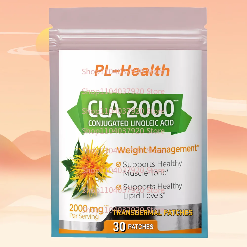 

30 Patches CLA Transdermal Patches – Conjugated Linoleic Acid with Safflower Oil - Weight Loss Fat Burner