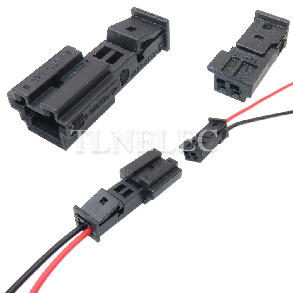 2 Pin Way Auto Wire Harness Connector With Wires Car Tweeter Speaker Unsealed Sockets For BMW 837358302 9-968554-1 3-1452577-1