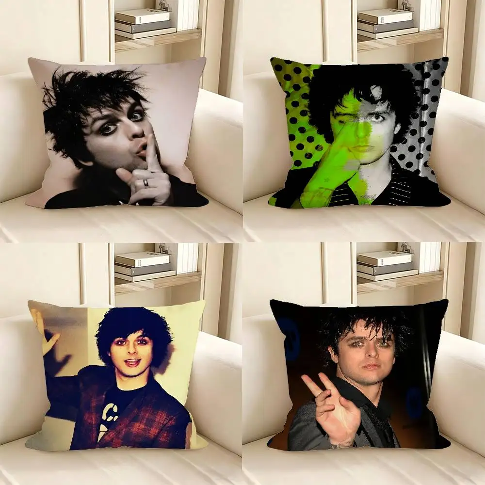 1pc B-billie Joe A-armstrong Pillow Case Fashion Square Pillowcase Bedroom Sofa Room Ins Decoration Leisure