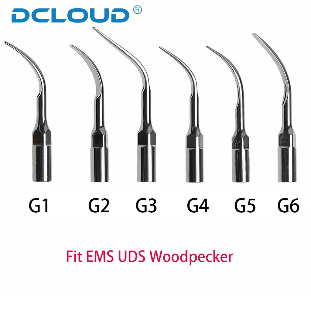 5Pcs Dental Ultrasonic Scaler Tip Endodontics Endo Perio Scaling Tips Fit DTE Woodpecker SATELEC EMS Handpiece G1 G2 GD1 P1 PD3