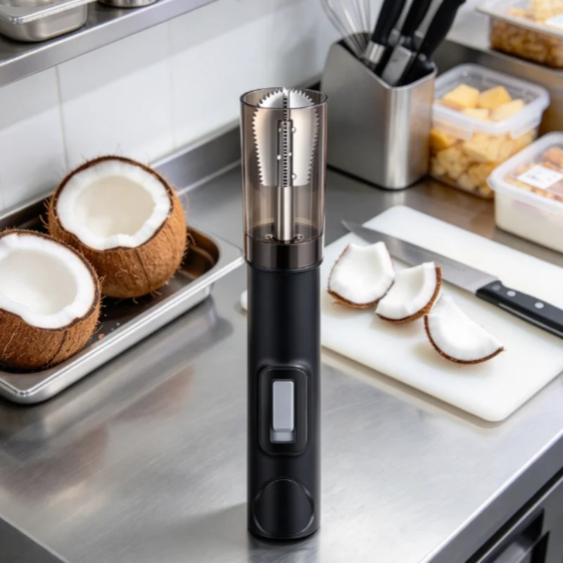 Kitchen Electric Coconut Grater Rotary Safe Coconut Meat Crusher Efficient Coconut Flake Making Tool