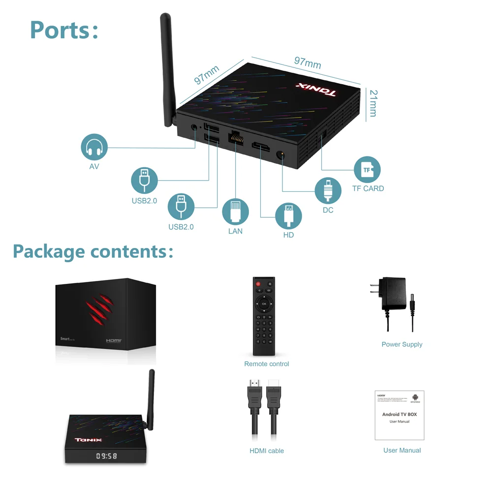 Txx30x　8台セット TX68 Smart Allwinner H618 Customized Android TV Box Set Top Box