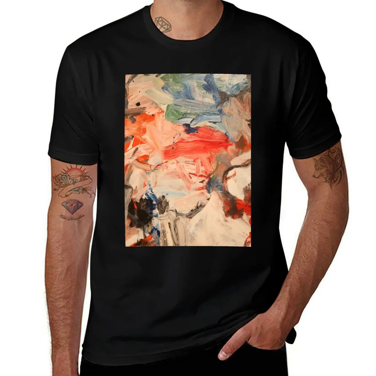 

Willem de Kooning T-Shirt Daily Wear Plain Short Sleeve Shirt