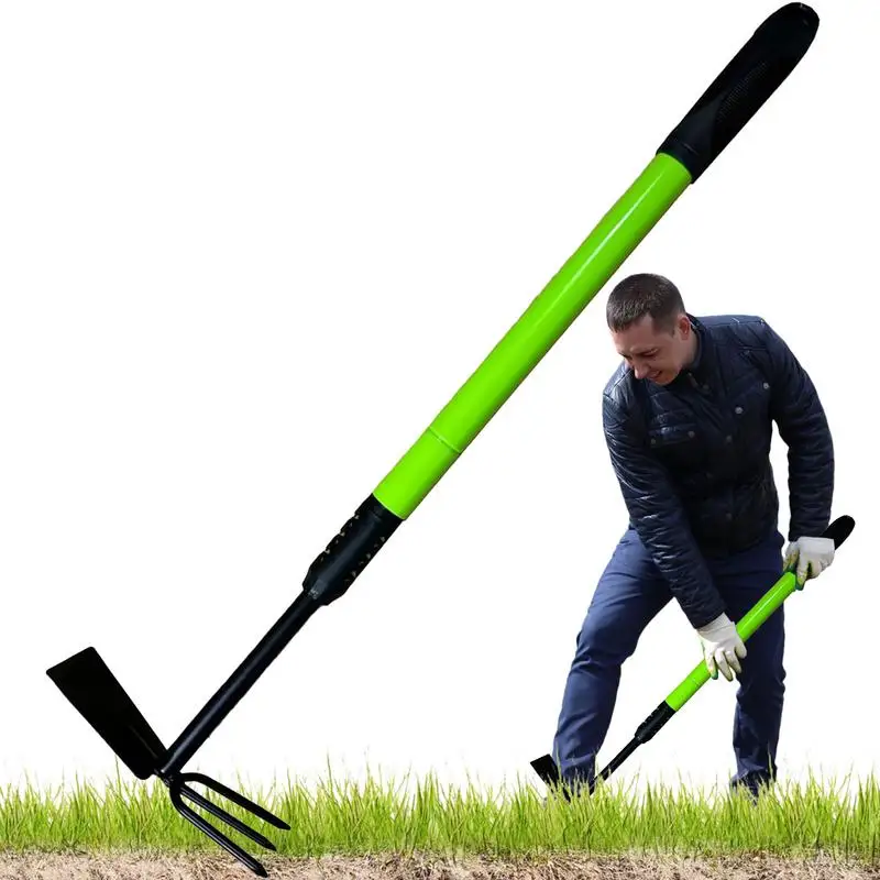 

Garden Hoe Telescopic Heavy Duty Hand Hoe Thickened Dualpurpose Hoe Portable Hoe Weeding Rake Grass Puller Garden Supplies