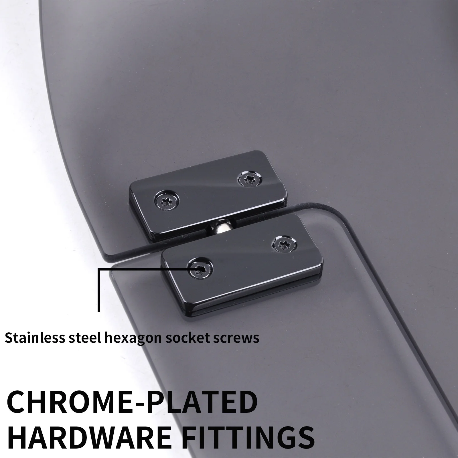 PANICAL für Honda GoldWing GL1800 F6B DCT 18-26 Motorrad Luftabweiser Verstellbarer Spoiler Windschutzscheibe Flansch-Deflektor Verkleidung – Detail 3