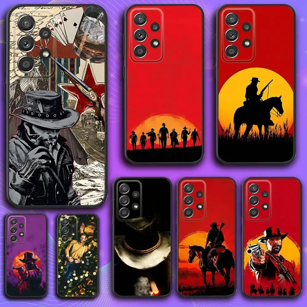 

Game A-Adventure Rdr2 Phone Case For Samsung S 25,24,23,22,30,21,10,9,Ultra,Plus,Lite,FE,4,5 G Soft Black Case