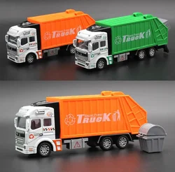 1:32 Simulation Garbage Truck Model toy cars Clean Car Sanitation Trash Alloy Model car toys for children gift