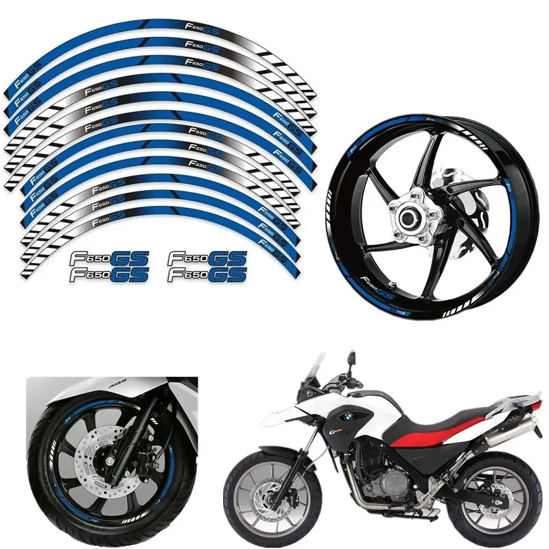 For BWM F650GS F 650GS F650 GS Motorcycle Parts Contour Wheel Decoration Decal Sticker - 3 Acsessories