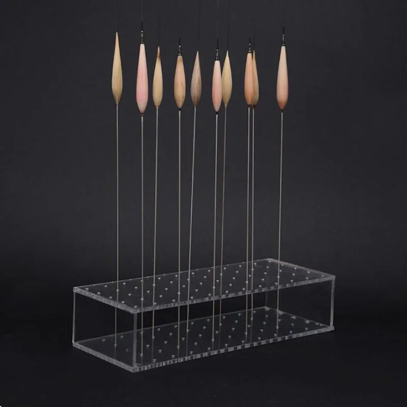 60-hole acrylic float drying rack is customized to meet unique needs - DIY handmade fishing float display rack