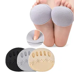 2Pcs Five Toes Forefoot Pads for Women High Heels Half Insoles Foot Pain Care Absorbs Shock Socks Toe Pad Massaging Toe Pad