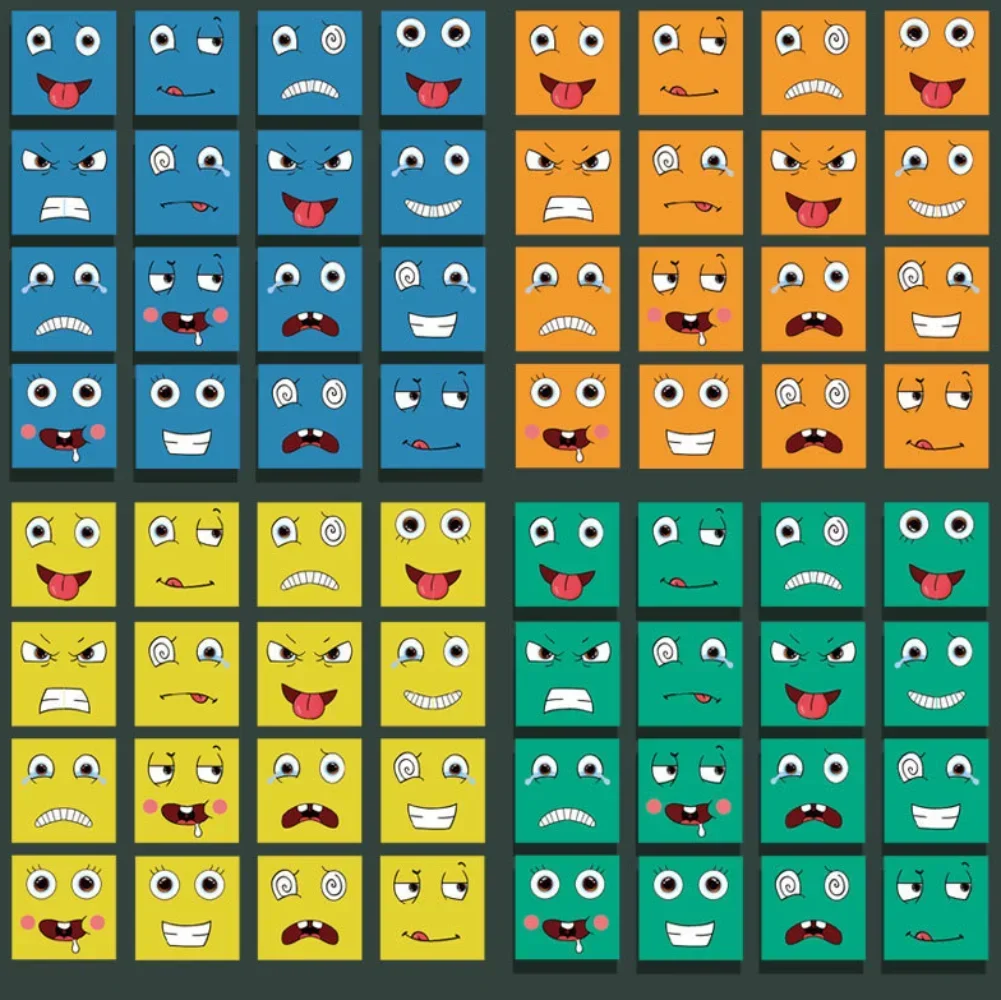 Puzzle Cube Face Proxy en Bois, Jeu de Société Montessori, Expression, décennie s Blocos, Jouets pour Enfants, Cadeau, Construction de Nuit