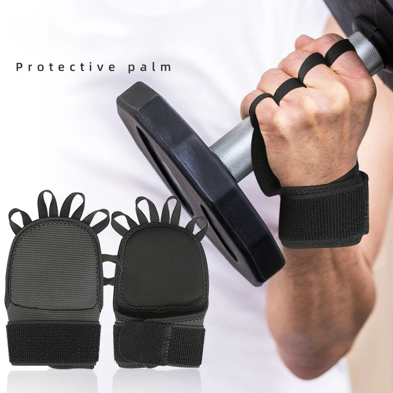 1 Pairs Weightlifting Training Gloves For Men Women Fitness Sports Body Building Gymnastics Gym Hand Wrist Protector Gloves