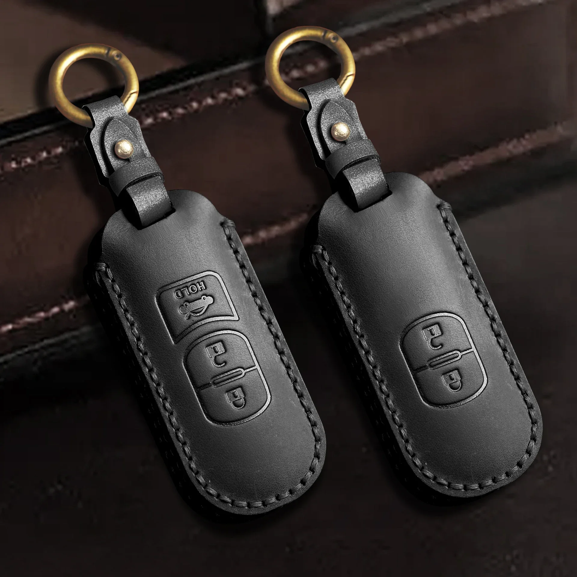 Car Key Case Cover Key Bag For Mazda 2 3 5 6 Gh Gj Cx3 Cx5 Cx9 Cx-5 Cx 2020 Accessories Holder Shell Protect Set Car-Styling