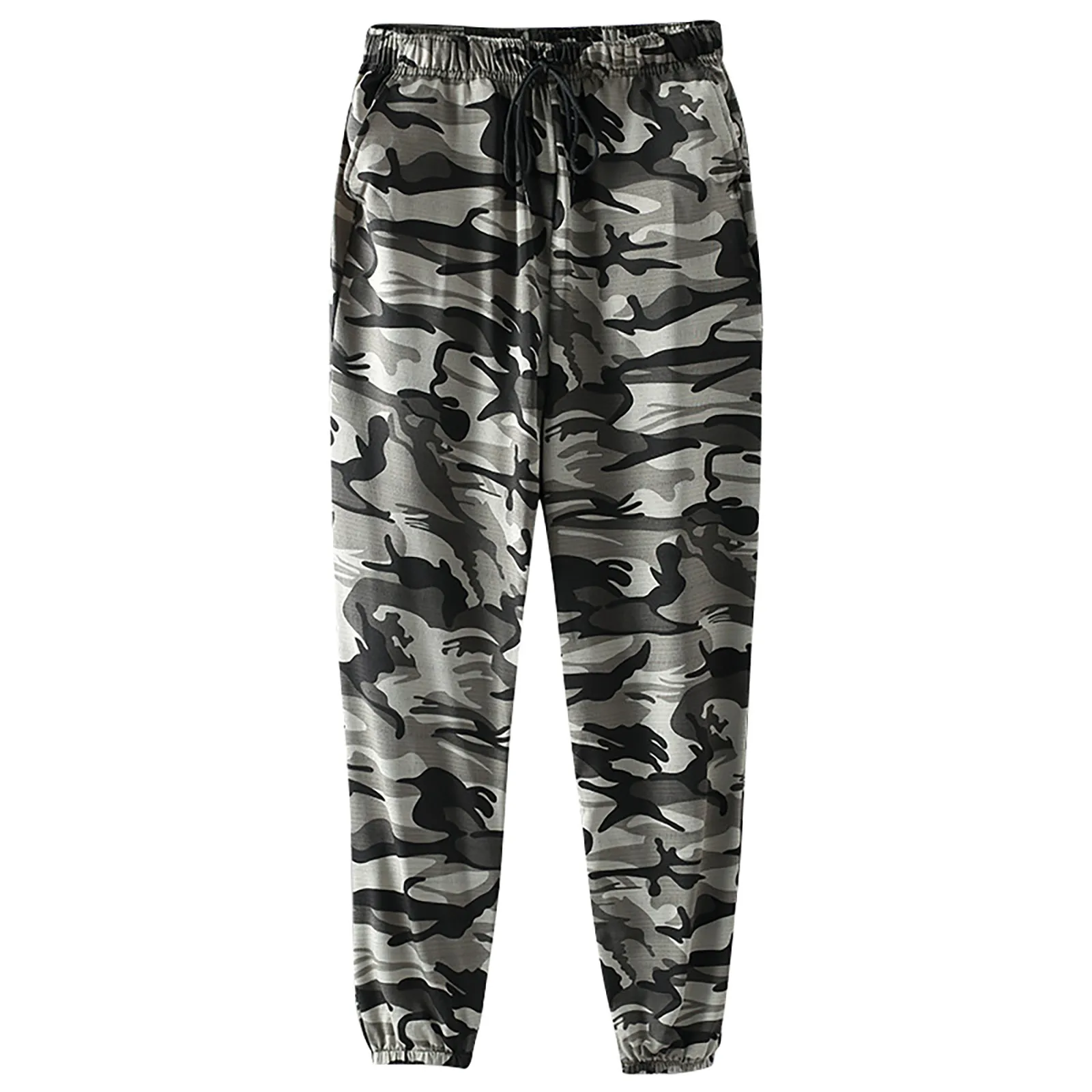 Men\'s Joggers Sweatpants Basic Fleece  Jogger Pant Elastic Waist Men\'s Casual Pants Camouflage Trousers Loose Men\'s Casual Pants