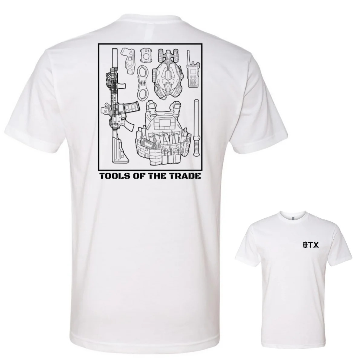 PD Tools of The Trade Tee Tactics Graphic Cotton Tees Printing High-end Luxury Unisex Style Both of Men and Women