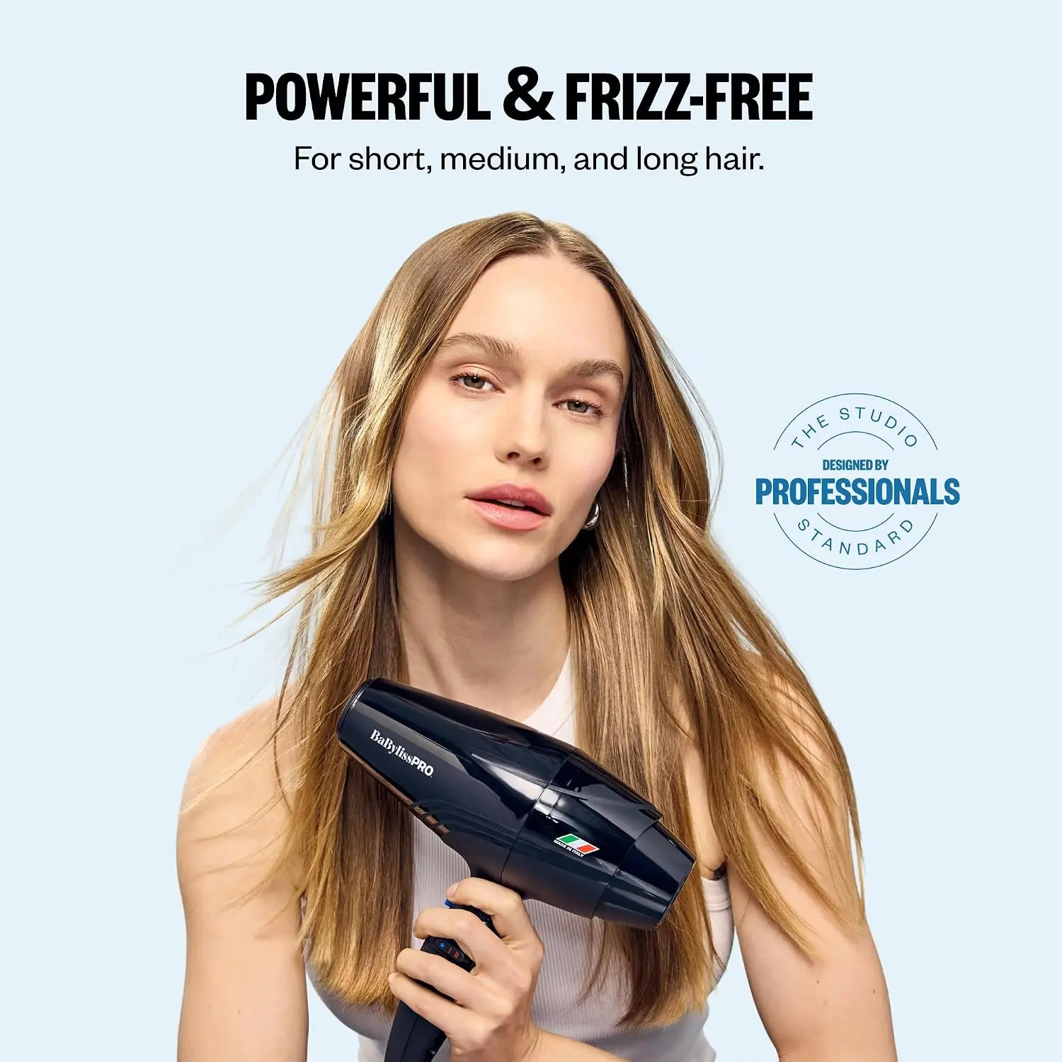 Professional Hair Dryer with 2000W Brushless Motor and 3 Attachments