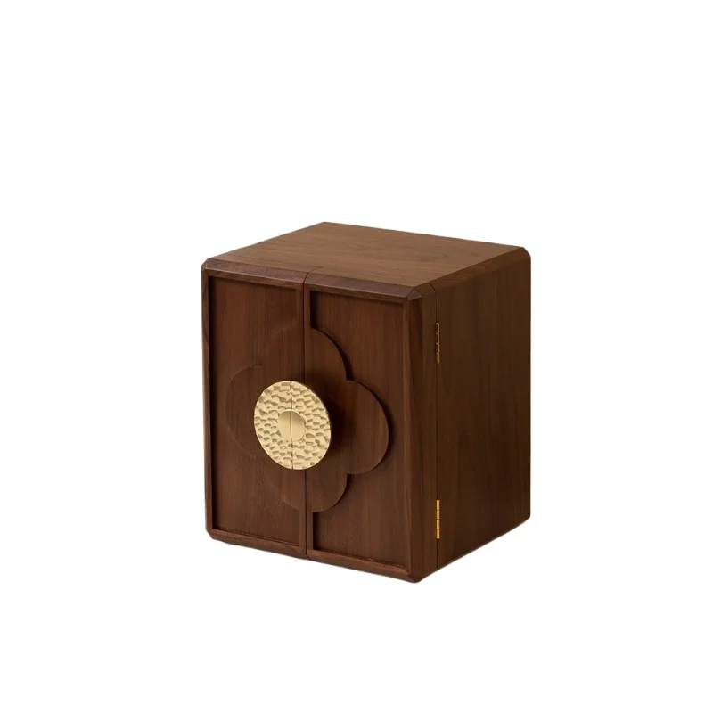 

Solid wood jewelry box storage box with lock large capacity light luxury bridal wedding gift