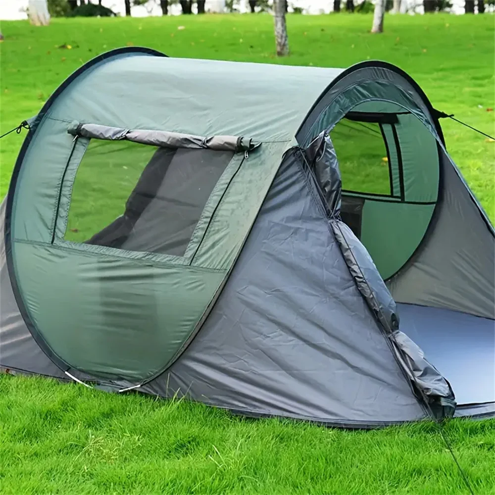 Outdoor tent for 5-8 people, quick to open in 1 second, no need to set up a fully automatic tent, family beach camping tent