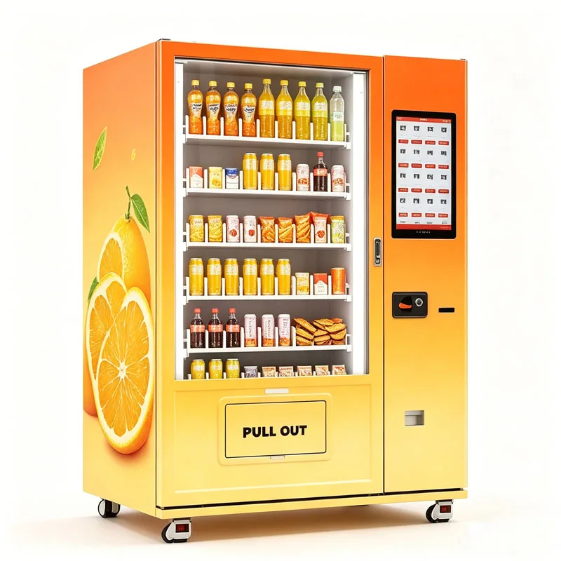 Cashless Snack and Drink Vending Machine with Touchscreen Interface and Smart Control Wholesale Customized