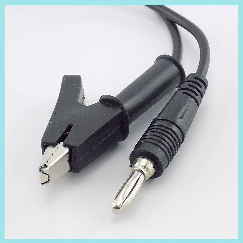 1M Alligator Clip To Banana Plug Test Cable Wire For Probe Multimeter Double End Crocodile Electric DIY B2