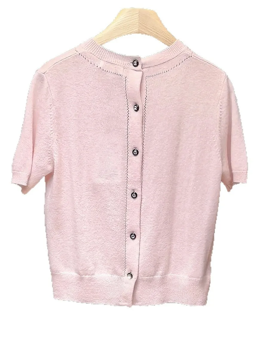 Ele round Ne ort Sve вязаный открытый кардиган женский модный осенний Новое поступление облегающий шерстяной женский топ