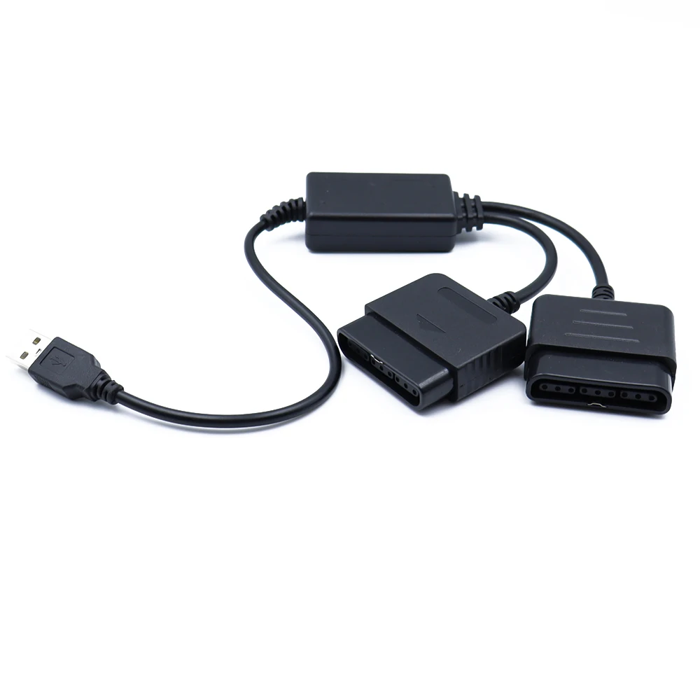1 Buah Kabel Konverter Adaptor USB 2 In 1 untuk Pengendali Game untuk PS2 Ke untuk PS3 PC Aksesori Adaptor Konverter Video Game