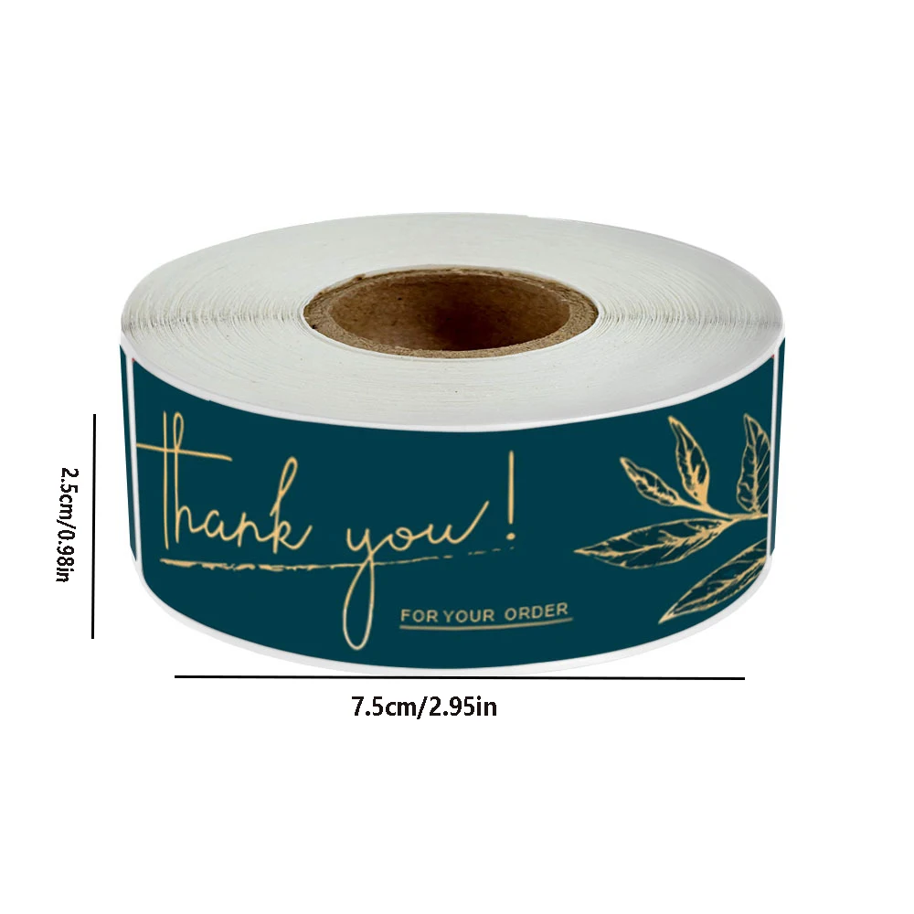 120pcs/roll Thank You For Your Purchase  Stickers Sealing Labels Small Packaging Decals Gifts Party Crafts Wrapping Supplies