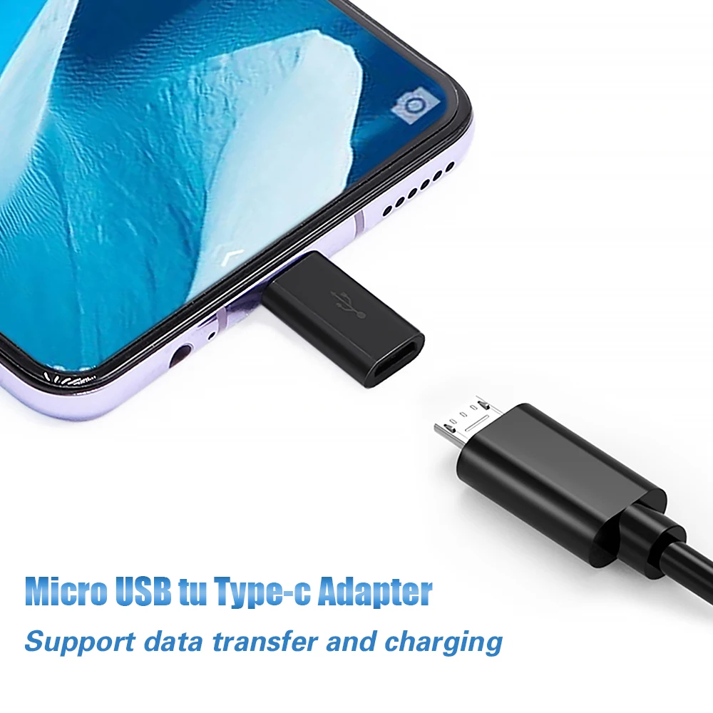 Adaptador de tipo C a Micro USB y Micro USB a tipo C, conector USB C, adaptador de cargador para Xiaomi Redmi, Huawei, convertidor