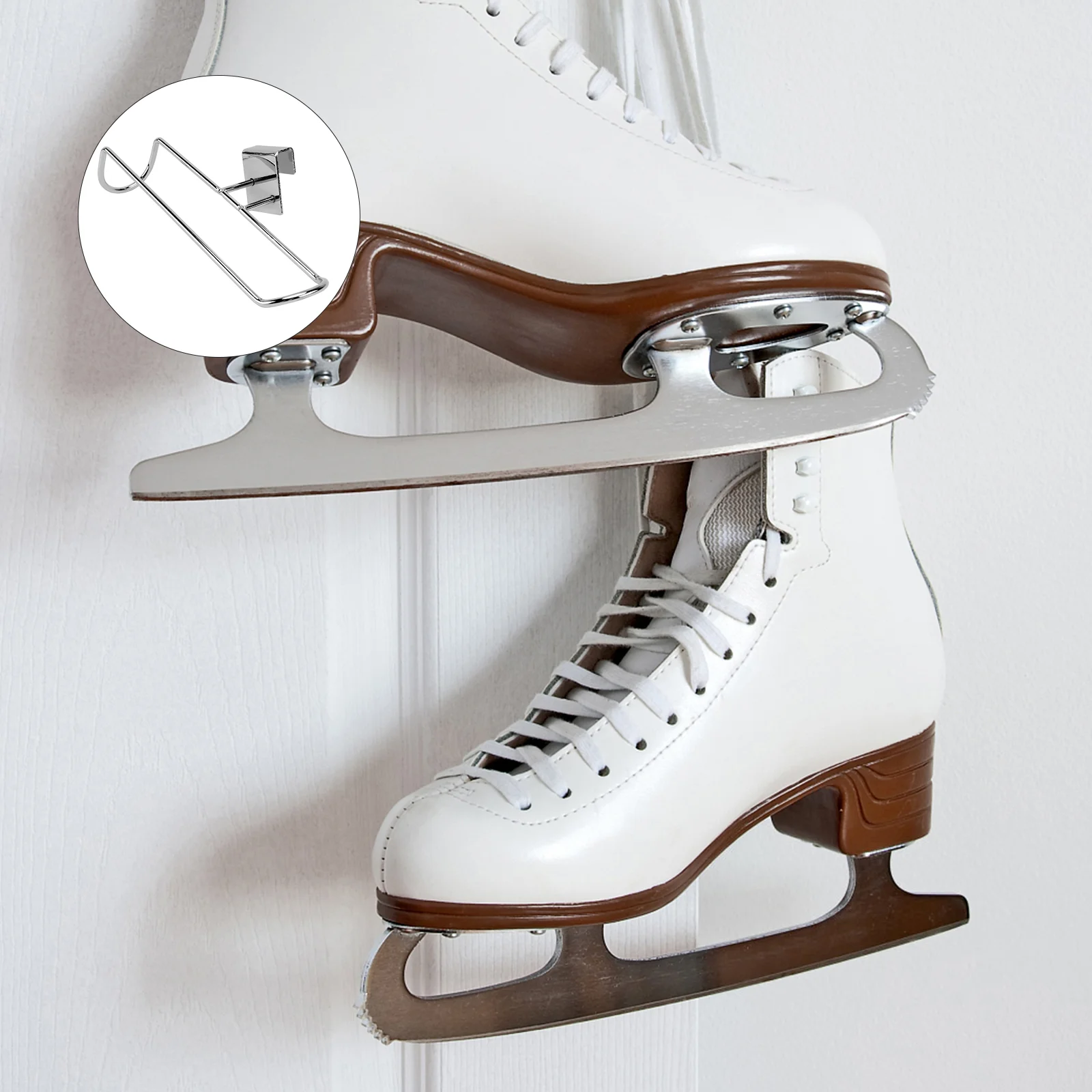 Shoe Rack Skate Roller Skates Bracket Display Hanger Wall-mounted Stand for Ice Stands Holder Silver Child